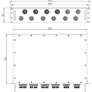 Low PIM Attenuation Shelf, 19’’ Cabinet Rackmount